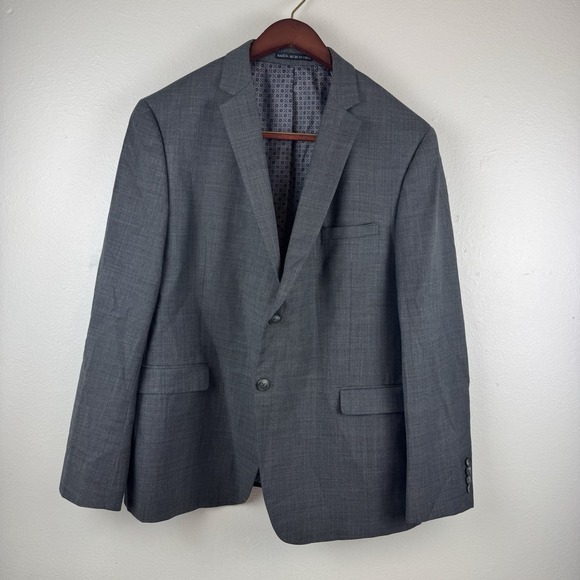 PENGUIN Mens Blazer‎ Grey/Gray Wool Blend Jacket Coat - SIZE 46R - Picture 1 of 6